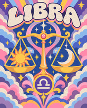 Load image into Gallery viewer, Paint by numbers kit Retro Zodiac Libra Figured'Art