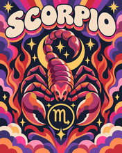 Load image into Gallery viewer, Paint by numbers kit Retro Zodiac Scorpio Figured'Art