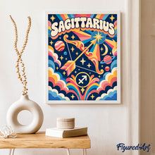 Load image into Gallery viewer, Retro Zodiac Sagittarius
