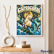 Load image into Gallery viewer, Retro Zodiac Capricorn