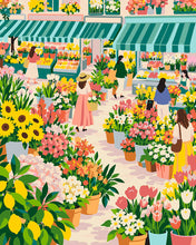 Load image into Gallery viewer, Paint by numbers kit A Market in Bloom Figured'Art