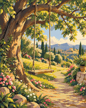 Load image into Gallery viewer, Paint by numbers kit A Swing in the Sun Figured'Art