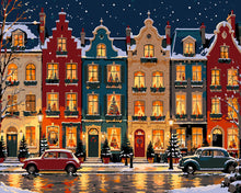 Load image into Gallery viewer, Paint by numbers kit Christmas Street Figured'Art
