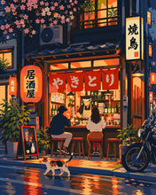 Load image into Gallery viewer, Paint by numbers kit Dinner After Dark Figured'Art