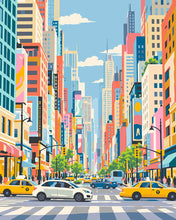 Load image into Gallery viewer, Paint by numbers kit Downtown Colors Figured'Art