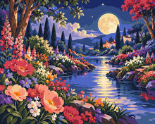Load image into Gallery viewer, Paint by numbers kit Moonlit Garden Figured'Art