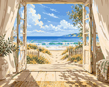 Load image into Gallery viewer, Paint by numbers kit Open to the Sea Figured'Art