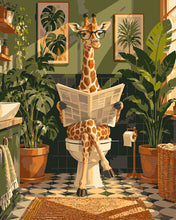 Load image into Gallery viewer, Paint by numbers kit The Daily Giraffe Figured'Art