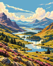 Load image into Gallery viewer, Paint by numbers kit Highland View Figured'Art