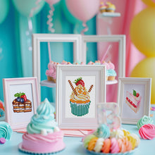 Load image into Gallery viewer, Mini Diamond Painting 3&quot;x5&quot; (12 pieces) - Sweet Treats and Pastries