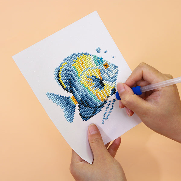 Mini Diamond Painting 3"x5" (12 pieces) - Ocean Creatures Series
