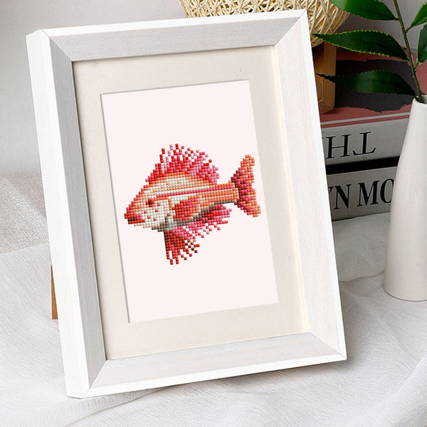 Mini Diamond Painting 3"x5" (12 pieces) - Ocean Creatures Series
