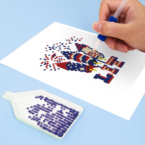 Mini Diamond Painting 6"x8" (4 pieces) - American Spirit: Patriotic Pixel Art