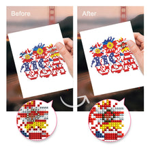 Load image into Gallery viewer, Mini Diamond Painting 6"x8" (4 pieces) - American Spirit: Patriotic Pixel Art