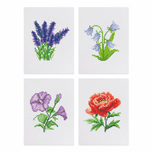 Load image into Gallery viewer, Mini Diamond Painting 6&quot;x8&quot; (4 pieces) No Framed - Floral Quartet