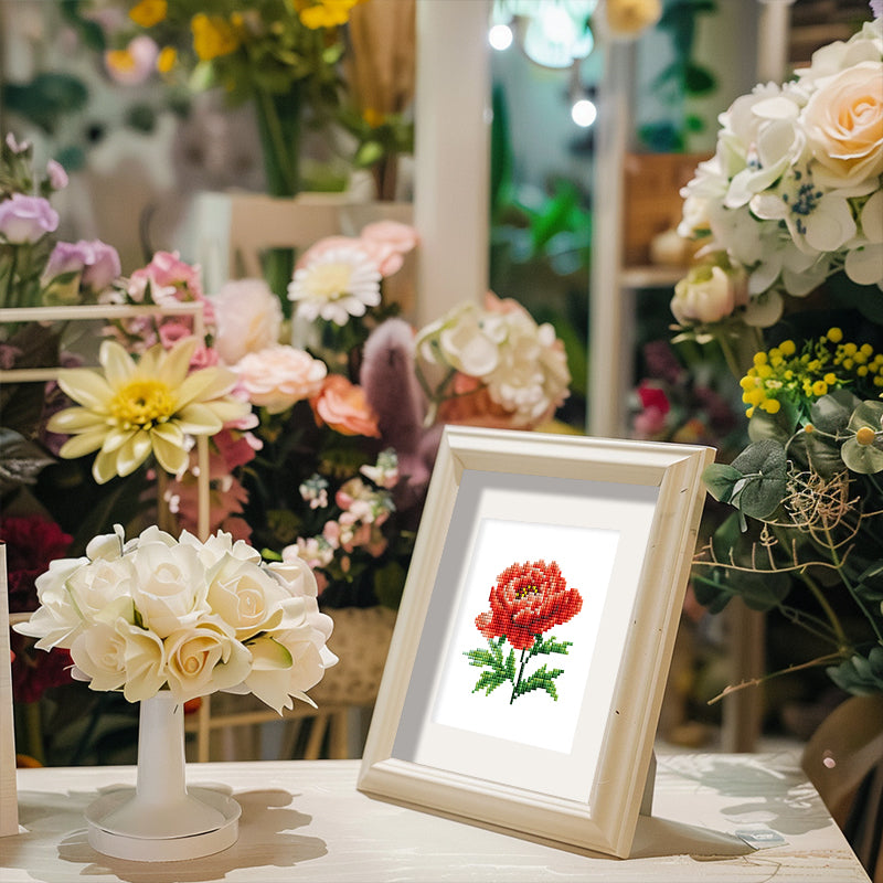 Mini Diamond Painting 6"x8" (4 pieces) No Framed - Floral Quartet