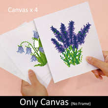 Load image into Gallery viewer, Mini Diamond Painting 6&quot;x8&quot; (4 pieces) No Framed - Floral Quartet