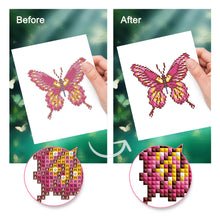 Load image into Gallery viewer, Mini Diamond Painting 6"x8" (4 pieces) - Vibrant Wings: A Butterfly Quartet
