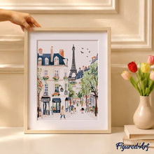 Load image into Gallery viewer, Paint by Numbers Gift Box - Watercolor Paris Street