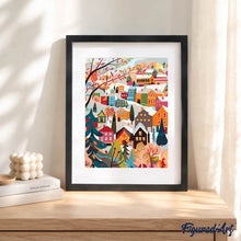 Load image into Gallery viewer, Paint by Numbers Gift Box - Colorful Winter Village