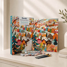 Load image into Gallery viewer, Paint by Numbers Gift Box - Colorful Winter Village