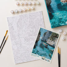 Load image into Gallery viewer, Paint by Numbers Gift Box - Peaceful Blue Cove