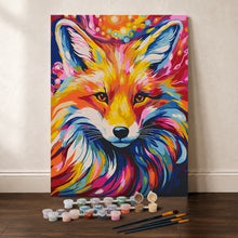 Load image into Gallery viewer, Paint by Numbers Gift Box - Colorful Abstract Fox