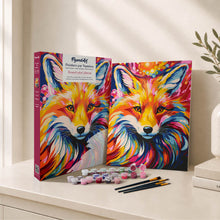 Load image into Gallery viewer, Paint by Numbers Gift Box - Colorful Abstract Fox