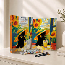 Load image into Gallery viewer, Paint by Numbers Gift Box - Summer Black Cat
