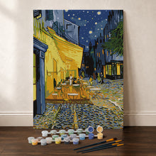 Load image into Gallery viewer, Paint by Numbers Gift Box - Café Terrace at Night
Vincent van Gogh