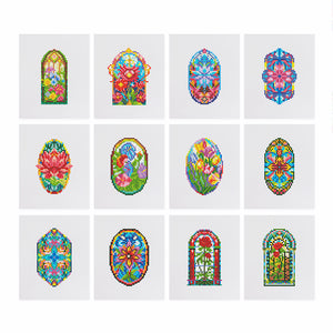 Mini Diamond Painting 3"x5" (12 pieces) - Cathedral Dreams