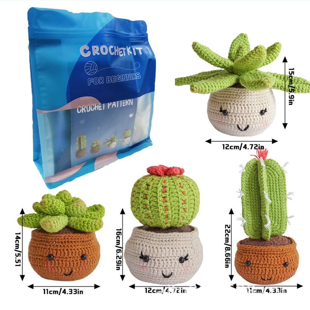 Amigurumi Crochet Kit - Cactus Club