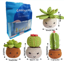 Load image into Gallery viewer, Amigurumi Crochet Kit - Cactus Club
