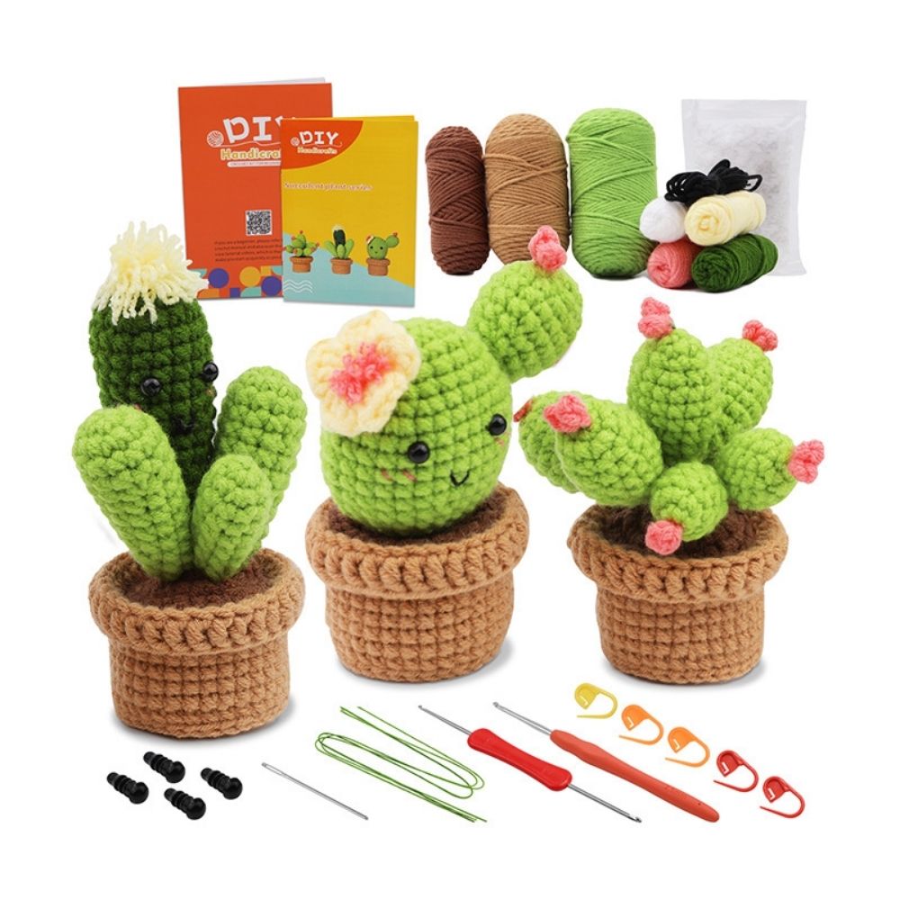 Amigurumi Crochet Kit - Cactus Trio