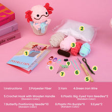 Load image into Gallery viewer, Amigurumi Crochet Kit - Axolotl in a Cup