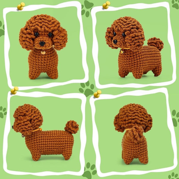 Amigurumi Crochet Kit - Brown Poodle