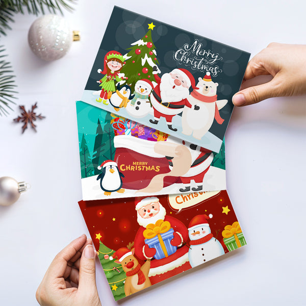 Paint by numbers 6 Pack DIY Christmas Cards - Series 1