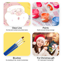 Load image into Gallery viewer, Paint by numbers 6 Pack DIY Christmas Cards - Series 1