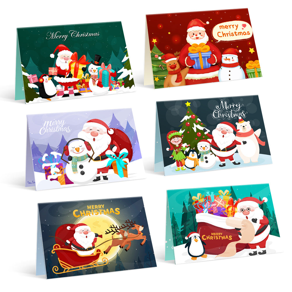 Paint by numbers 6 Pack DIY Christmas Cards - Series 1