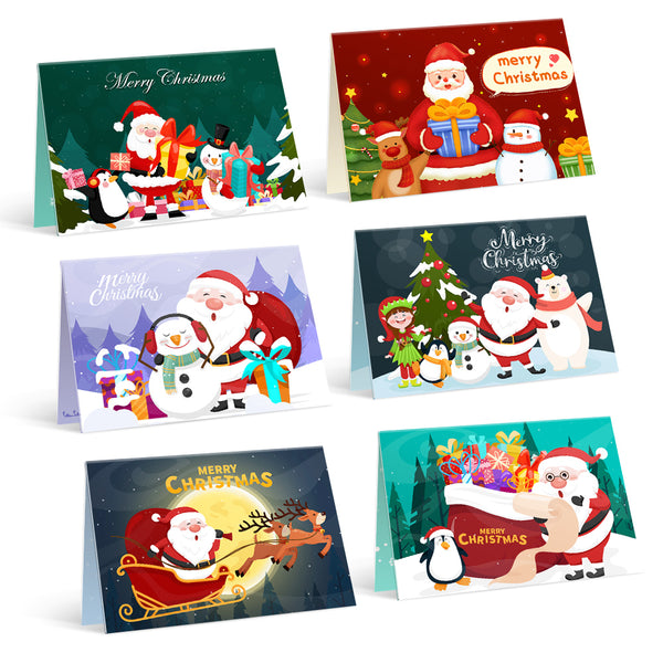 Paint by numbers 6 Pack DIY Christmas Cards - Series 1