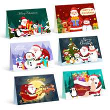 Load image into Gallery viewer, Paint by numbers 6 Pack DIY Christmas Cards - Series 1