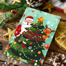 Load image into Gallery viewer, Paint by numbers 6 Pack DIY Christmas Cards - Series 2