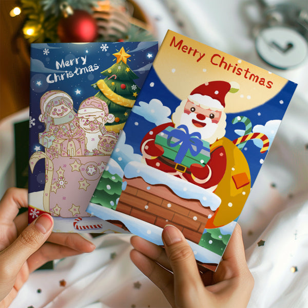 Paint by numbers 6 Pack DIY Christmas Cards - Series 2