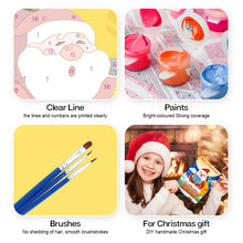 Load image into Gallery viewer, Paint by numbers 6 Pack DIY Christmas Cards - Series 2