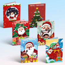 Load image into Gallery viewer, Paint by numbers 6 Pack DIY Christmas Cards - Series 3