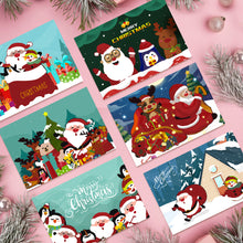 Load image into Gallery viewer, Paint by numbers 6 Pack DIY Christmas Cards - Series 4