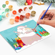 Load image into Gallery viewer, Paint by numbers 6 Pack DIY Christmas Cards - Series 4