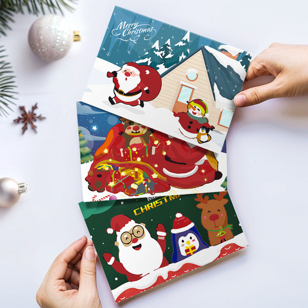 Paint by numbers 6 Pack DIY Christmas Cards - Series 4