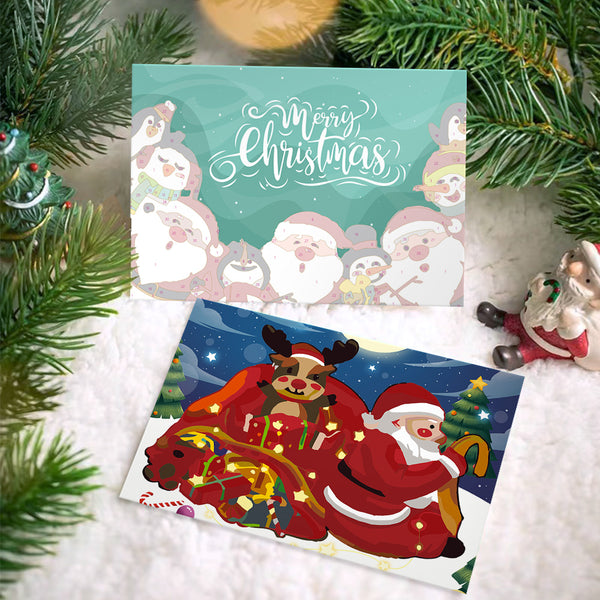 Paint by numbers 6 Pack DIY Christmas Cards - Series 4