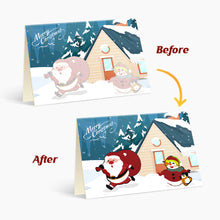 Load image into Gallery viewer, Paint by numbers 6 Pack DIY Christmas Cards - Series 4